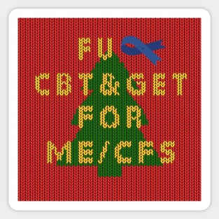 NO CBT & GET for ME/CFS - Christmas Edition Sticker